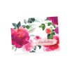 Grußkarte „Pinke Blumen“ selbst gestalten im UNICEF Grußkartenshop. Bild 1