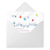 Grußkarte „Musikalische Einladung“ selbst gestalten im UNICEF Grußkartenshop. Bild 1