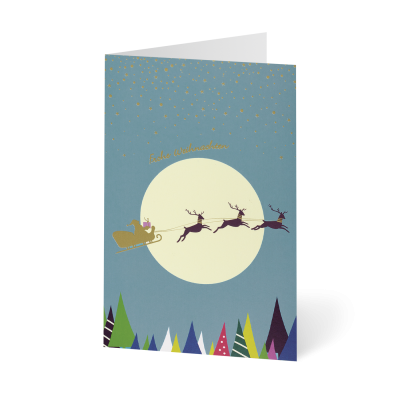 Weihnachtskarte „Minikarten Weihnachten in Pastell“ kaufen im UNICEF Grußkartenshop. Bild 1