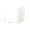 Grußkarte „Weihnachtsbaum Sterne“ selbst gestalten im UNICEF Grußkartenshop. Bild 2