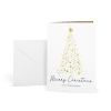 Grußkarte „Weihnachtsbaum Sterne“ selbst gestalten im UNICEF Grußkartenshop. Bild 4